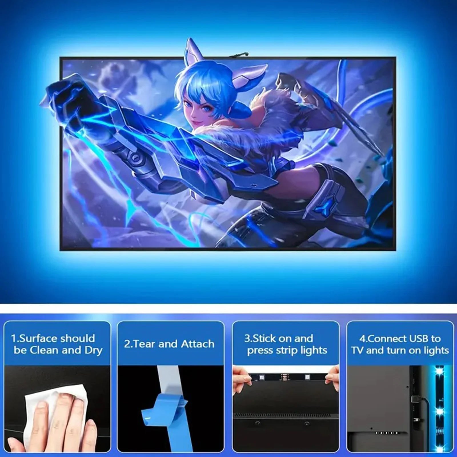 GlowSync Sensor TV LED Light - Snuglee