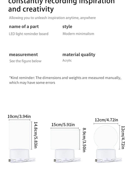 LED 3D Notepad Board - Snuglee